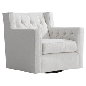 Candace White Swivel Chair - Ornate Home