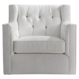 Candace White Swivel Chair - Ornate Home