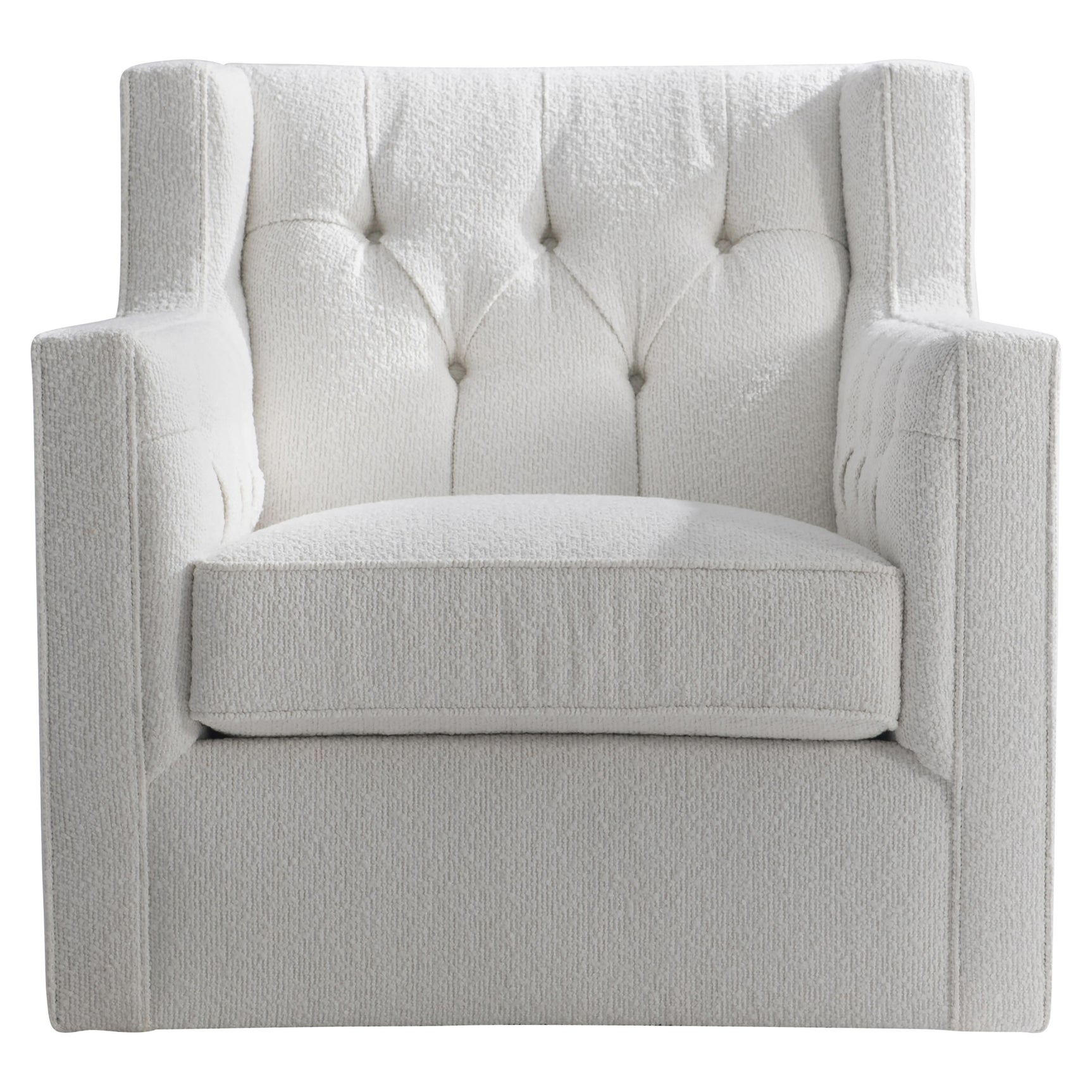 Candace White Swivel Chair - Ornate Home
