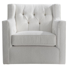 Candace White Swivel Chair - Ornate Home