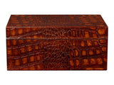 Candece Brown Leather Box (Set of 2) - Ornate Home