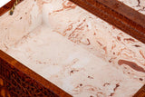 Candece Brown Leather Box (Set of 2) - Ornate Home