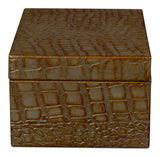 Candece Green Leather Box (Set of 2) - Ornate Home