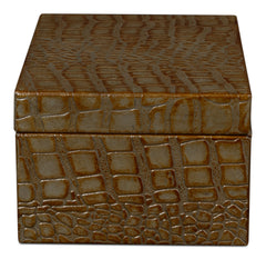 Candece Green Leather Box (Set of 2) - Ornate Home