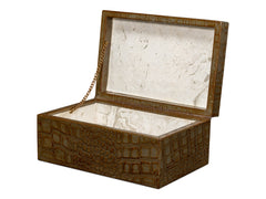 Candece Green Leather Box (Set of 2) - Ornate Home