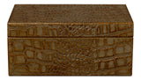 Candece Green Leather Box (Set of 2) - Ornate Home
