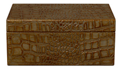 Candece Green Leather Box (Set of 2) - Ornate Home