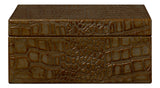 Candece Green Leather Box (Set of 2) - Ornate Home