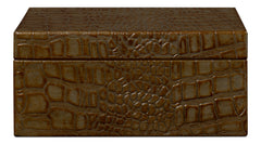 Candece Green Leather Box (Set of 2) - Ornate Home