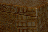 Candece Green Leather Box (Set of 2) - Ornate Home