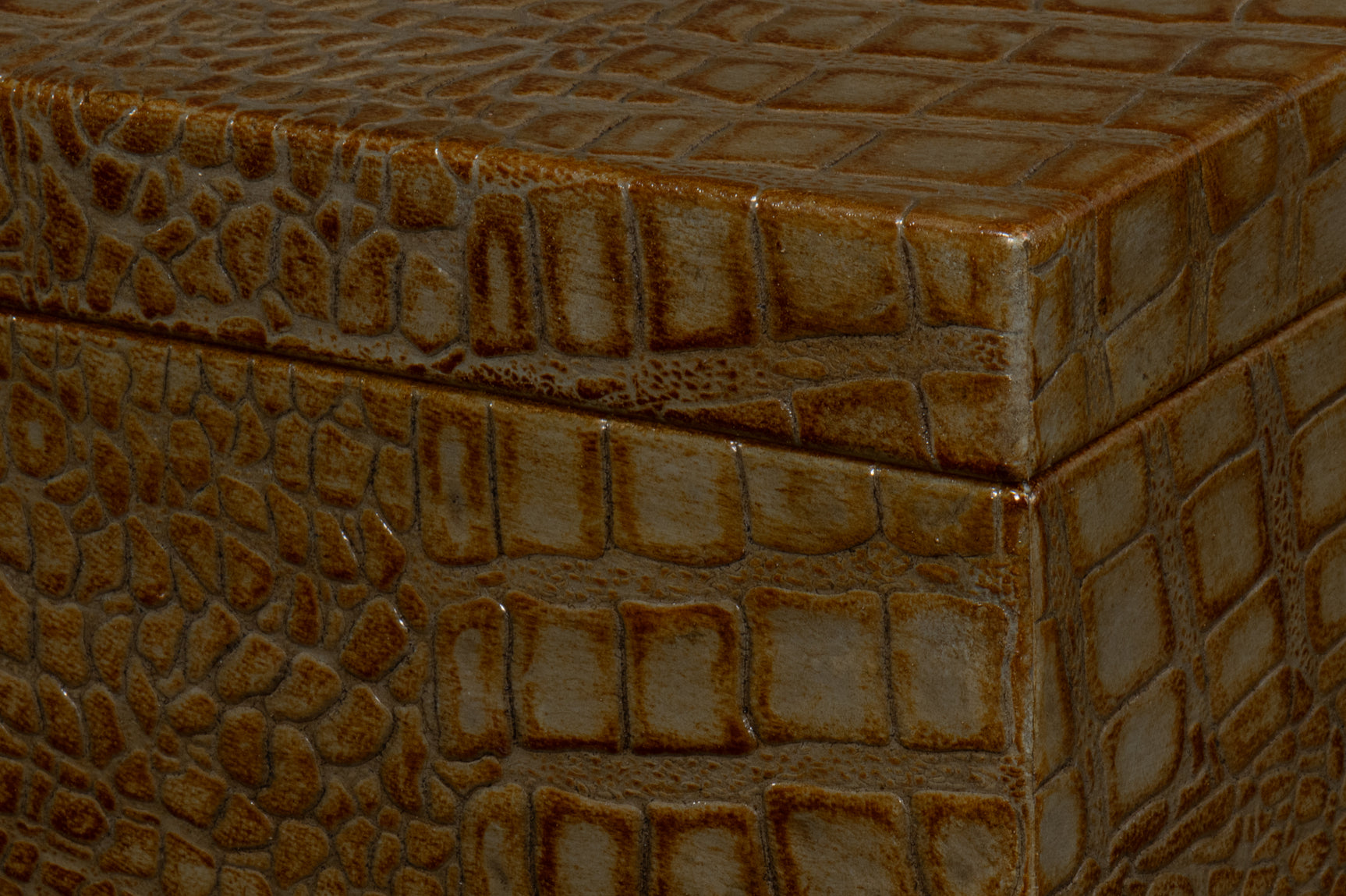 Candece Green Leather Box (Set of 2) - Ornate Home