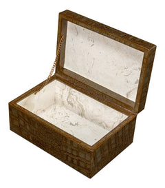 Candece Green Leather Box (Set of 2) - Ornate Home