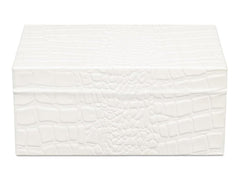 Candece Ivory Leather Box (Set of 2) - Ornate Home