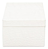 Candece Ivory Leather Box (Set of 2) - Ornate Home