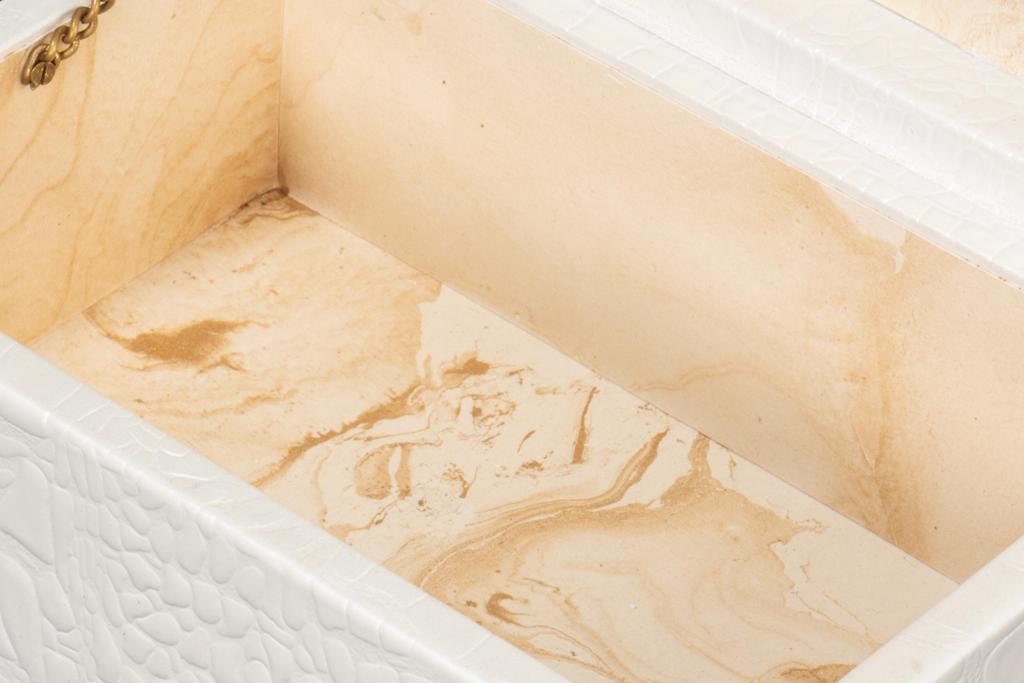 Candece Ivory Leather Box (Set of 2) - Ornate Home