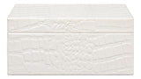 Candece Ivory Leather Box (Set of 2) - Ornate Home