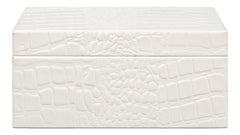 Candece Ivory Leather Box (Set of 2) - Ornate Home