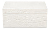 Candece Ivory Leather Box (Set of 2) - Ornate Home