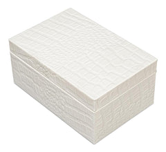 Candece Ivory Leather Box (Set of 2) - Ornate Home