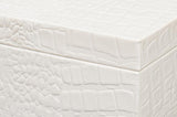 Candece Ivory Leather Box (Set of 2) - Ornate Home