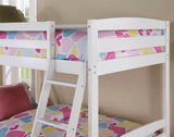 Candice White Twin/Twin Bunk Bed - Ornate Home