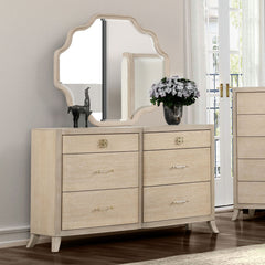 Candra Natural Oak Queen 4 Piece Bedroom Set - Ornate Home