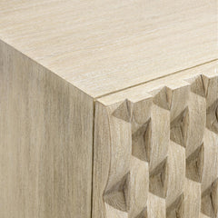 Candra Natural Wood Nightstand - Ornate Home