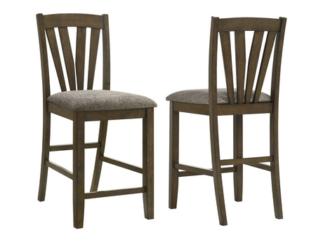 Canfield Brown Counter Height Chair (Set of 2) - Ornate Home
