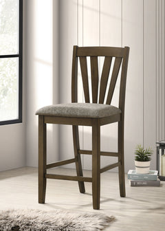Canfield Brown Counter Height Chair (Set of 2) - Ornate Home