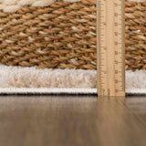 Canika Checkered Cream Washable Area Rug - Ornate Home