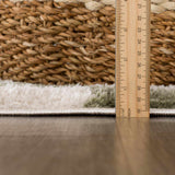 Canika Green Checkered Washable Plush Rug - Ornate Home