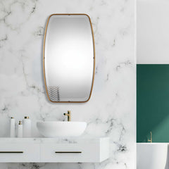 Canillo Antiqued Gold Mirror - Ornate Home