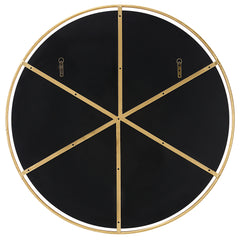 Canillo Gold Round Mirror - Ornate Home