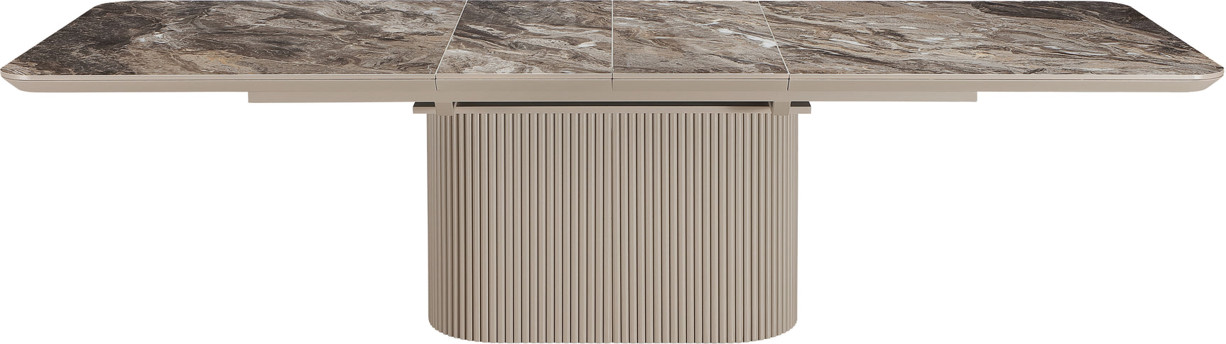 Cannon Minerals/Taupe Double Extension Dining Table - Ornate Home