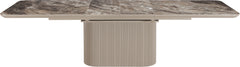 Cannon Minerals/Taupe Double Extension Dining Table - Ornate Home