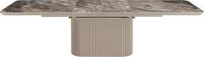 Cannon Minerals/Taupe Double Extension Dining Table - Ornate Home