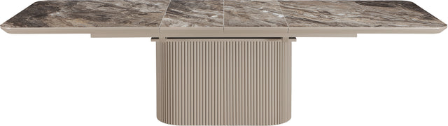 Cannon Minerals/Taupe Double Extension Dining Table - Ornate Home