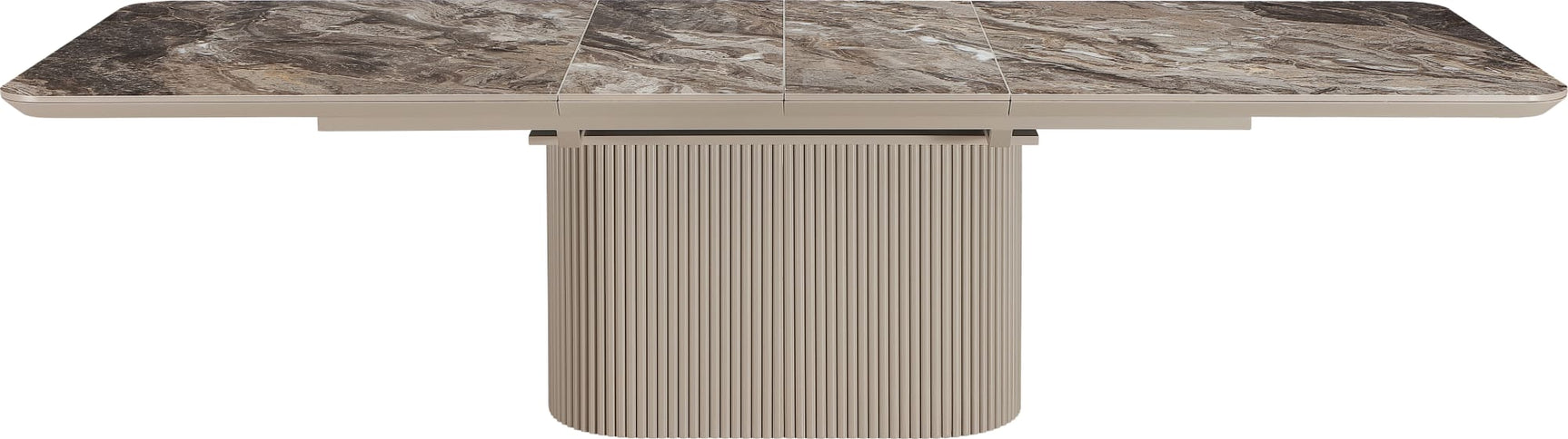 Cannon Minerals/Taupe Double Extension Dining Table - Ornate Home