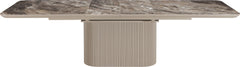 Cannon Minerals/Taupe Double Extension Dining Table - Ornate Home