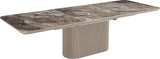 Cannon Minerals/Taupe Double Extension Dining Table - Ornate Home