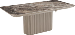 Cannon Minerals/Taupe Double Extension Dining Table - Ornate Home