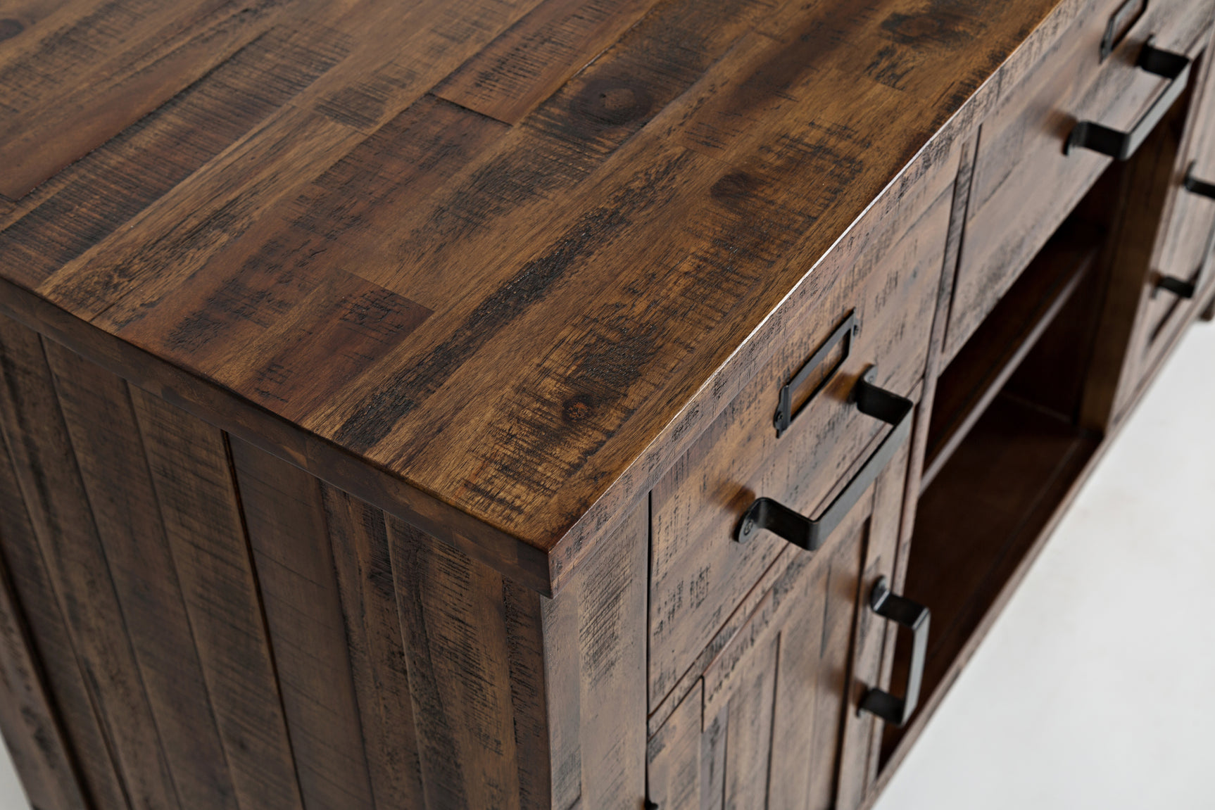 Cannon Valley Brown 50 Media Unit - Ornate Home