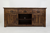 Cannon Valley Brown 70 Media Unit - Ornate Home