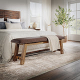 Cannon Valley Distressed Brown Bench - Ornate Home
