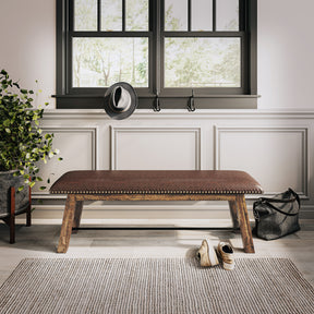 Cannon Valley Distressed Brown Bench - Ornate Home