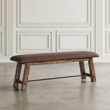 Cannon Valley Distressed Brown Bench - Ornate Home