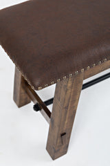 Cannon Valley Distressed Brown Bench - Ornate Home