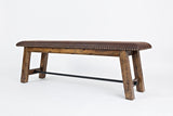 Cannon Valley Distressed Brown Bench - Ornate Home