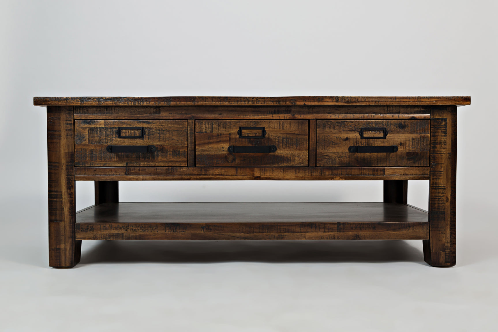 Cannon Valley Distressed Brown Cocktail Table - Ornate Home