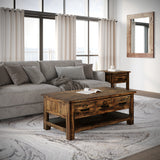 Cannon Valley Distressed Brown Cocktail Table - Ornate Home